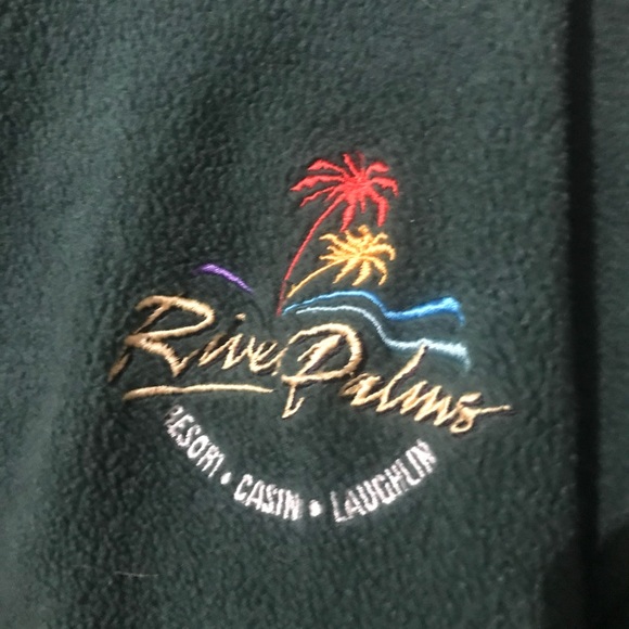 River Palms Forest Green Fleece Jacket - Picture 2 of 3